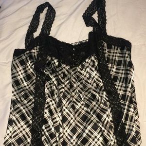 Silk lace strap cami